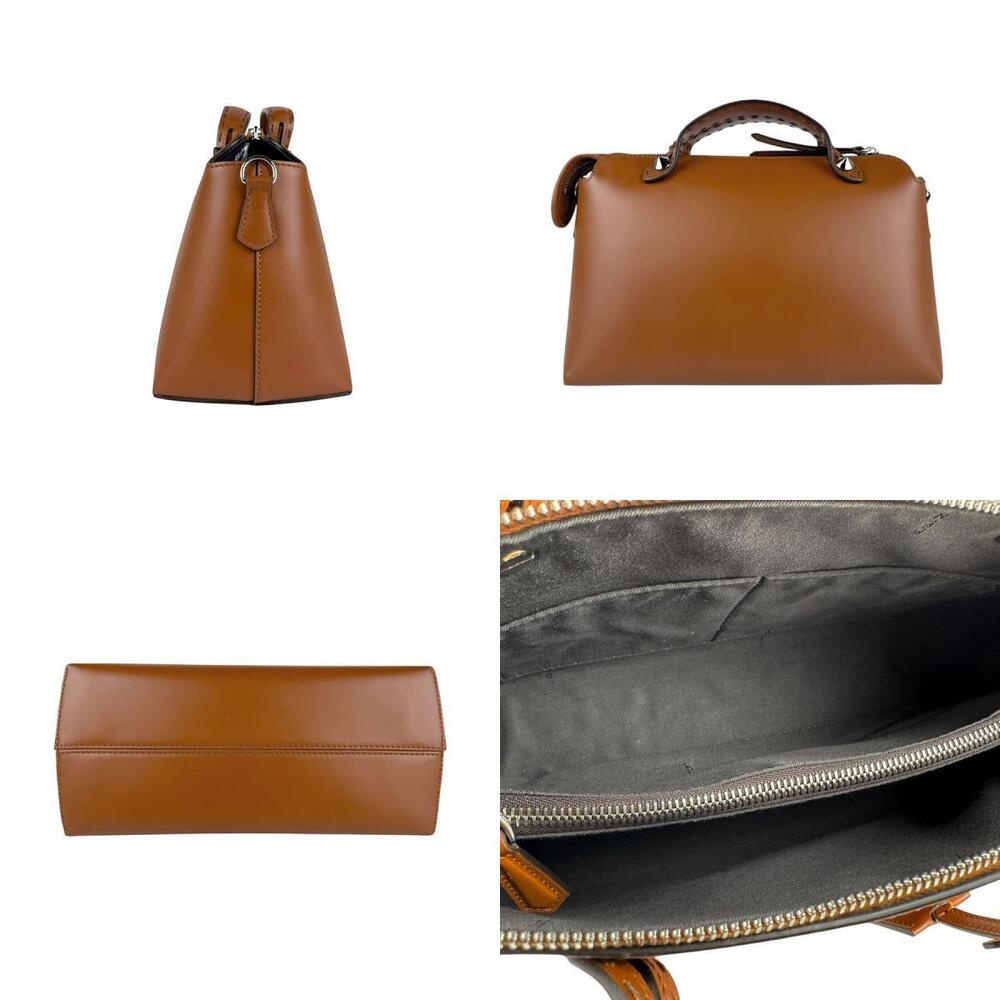 Fendi Brown Way By Leather Shoulder the Bag Silver Handbag